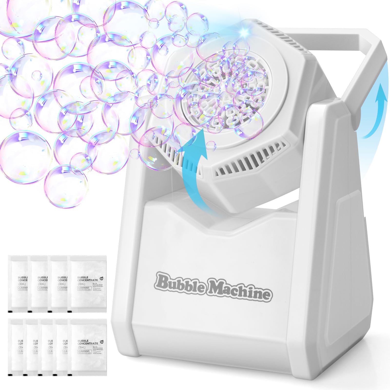 Beria Bubble Machine for Kids 3 4 5 6 7 8 Year Old: Automatic Bubble Machine Toy Bubble Blower Gifts for Age 3 4 5 6 7 8 Years Old Boy Girls Bubbles for Kids Party Outdoor Indoor Bath Games Toy