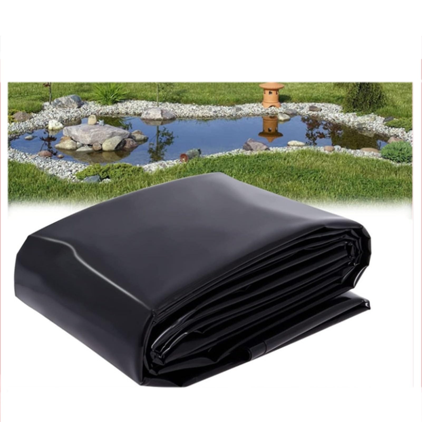 Bassins à carpes koï sans fuite grâce au revêtement flexible noir