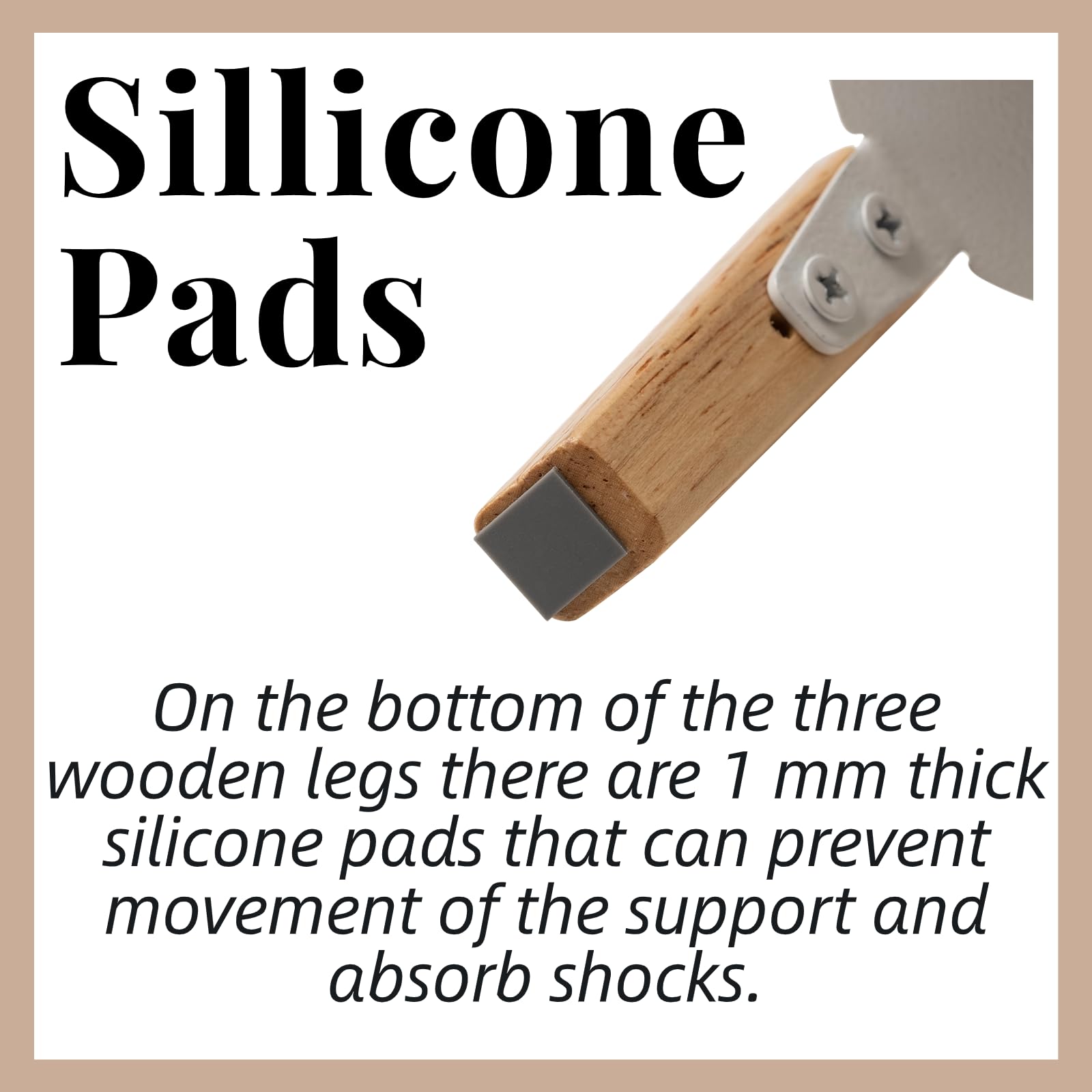 Supporto Per HomePod Mini Ed Echo Pop - Base In Legno Con Gambe - Nero - Foto 12