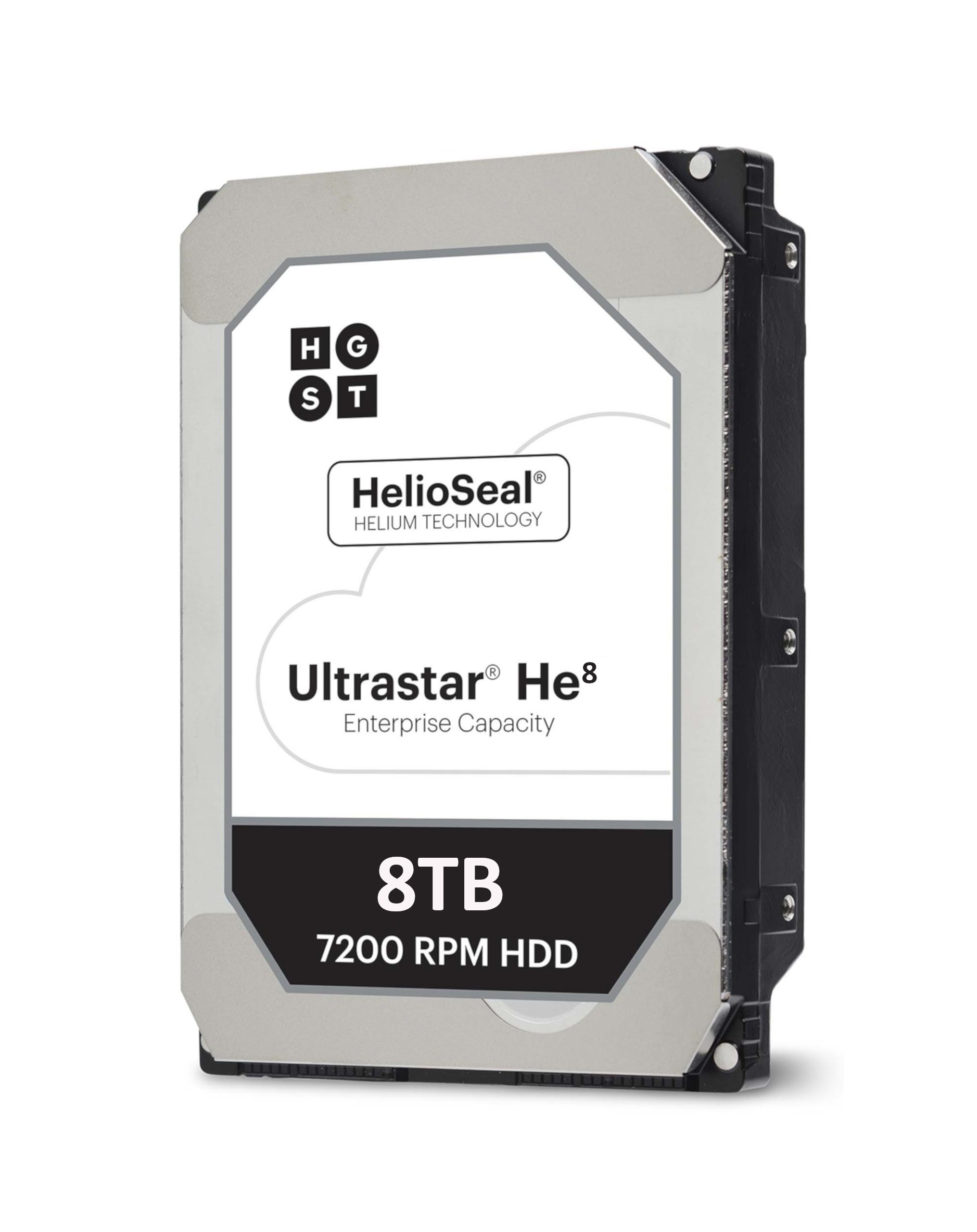 HGST Ultrastar He8 | HUH728080ALE600 | 0F23267 | 8TB 7200 RPM 128MB Cache SATA 6.0Gb/s 3.5" Inch | 512e | Instant Secure Erase | Helium Platform Hard Disk Drive HDD