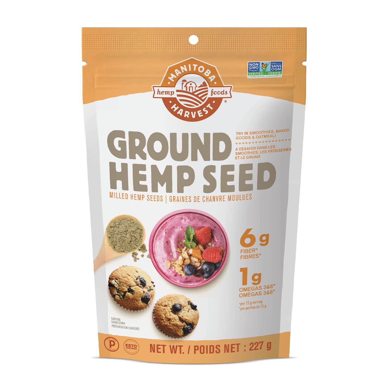 MANITOBA HARVEST Natural Ground Hemp Seed, 227 GR