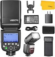 Vista 11 de Godox V860III-S Flash para Sony, 2,4G TTL Flash HSS Externo 1/8000s, 480 Destellos de Potencia Completa, Lámpara de Modelado LED de 10 Niveles