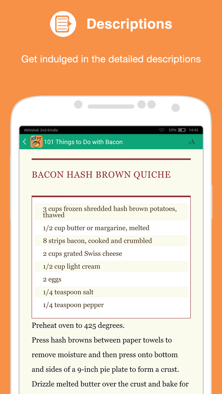 101 Things to Do with Bacon App on Amazon Appstore