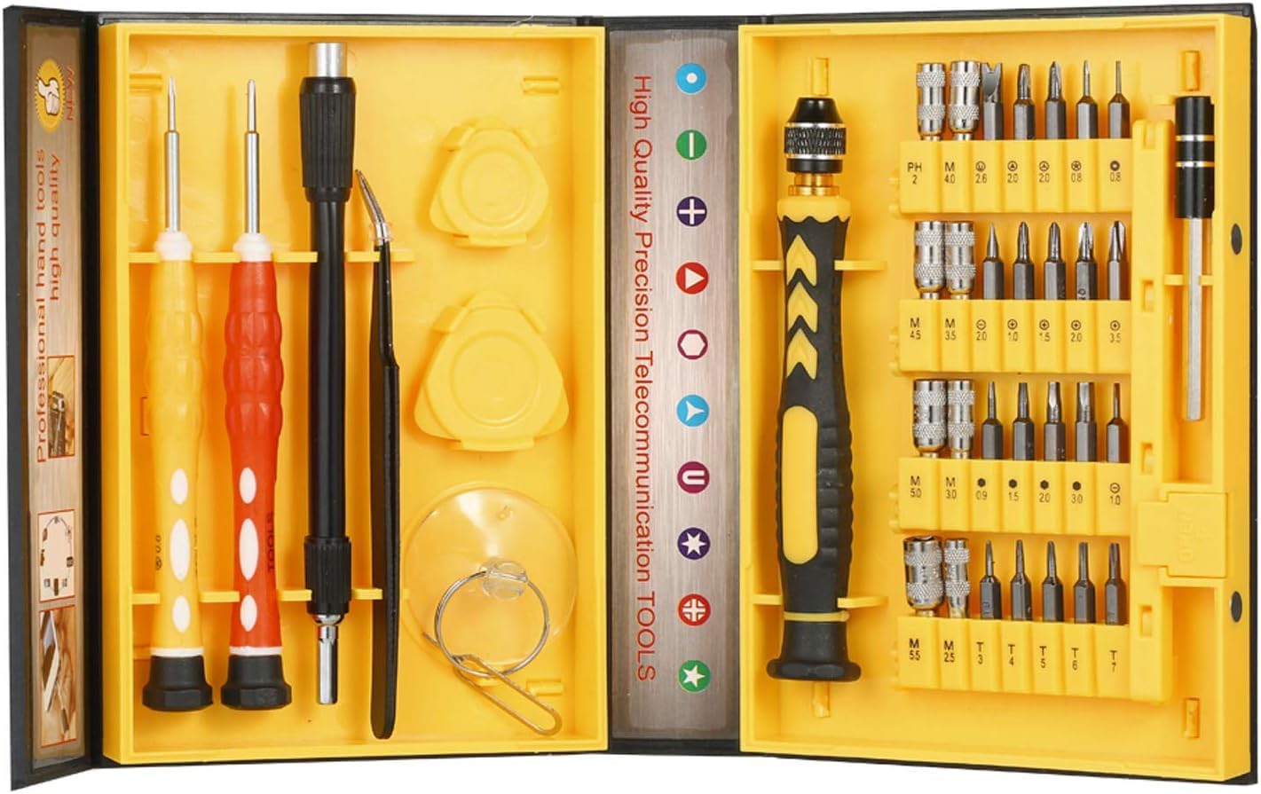 JAMUNESH ENTERPRISE 38 in 1 Electronic Precision Screwdriver Set | Magnetic Precision Screwdriver Set |Repair Tool Kit | Screwdriver Tool Sets for Watch, Phones, Laptop, Computers, Toys