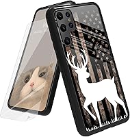 Vista 154 de Funda para Samsung Galaxy A12 5G con protector de pantalla, parte trasera de vidrio templado + TPU de silicona suave que absorbe los golpes