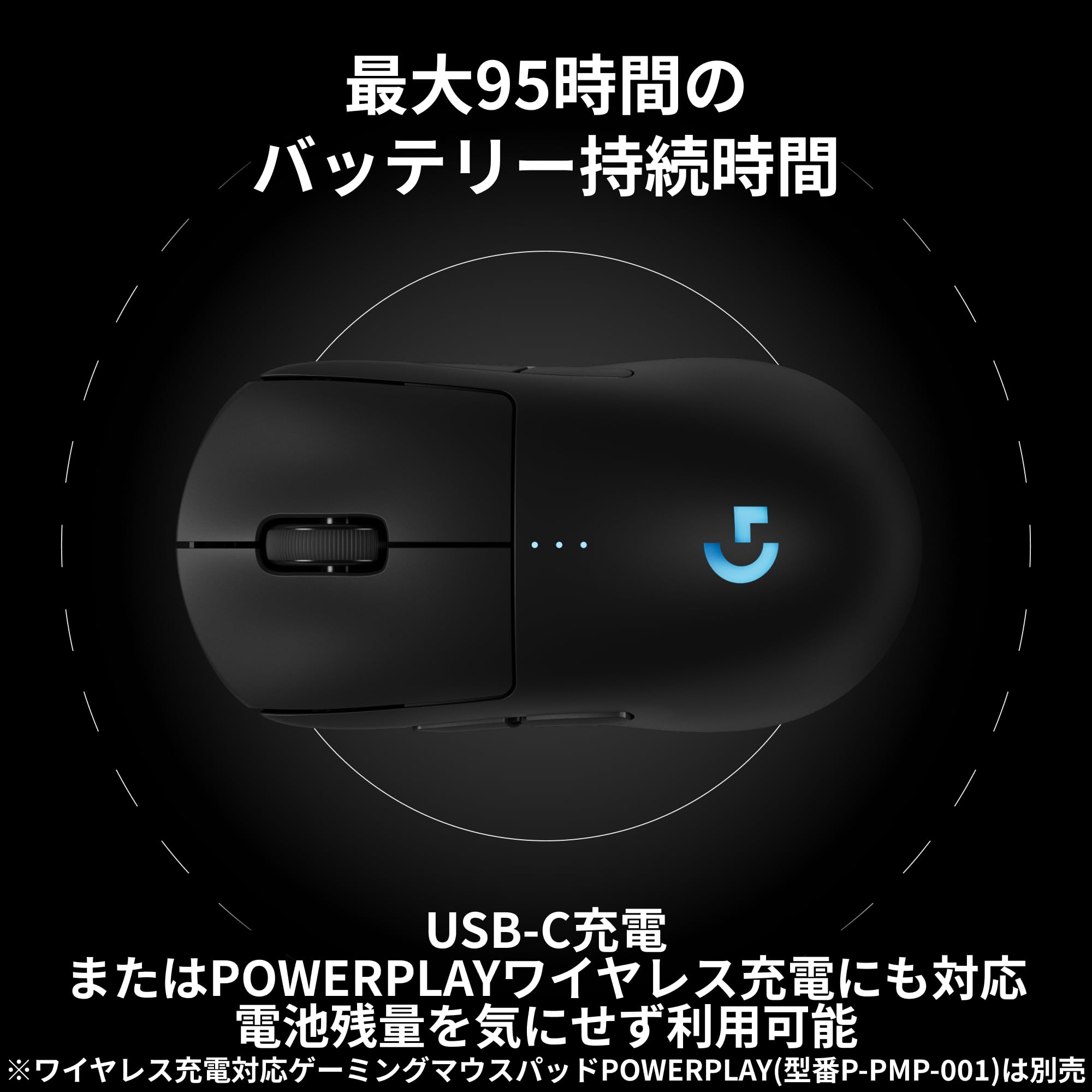 Logicool G PRO 2 LIGHTSPEED G-PPD-002XWL-BKdサムネイル7