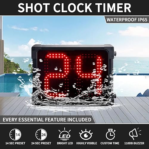 Miniatura 2 de GAN XIN Reloj LED de tiro programable de 142430 segundos para juego de baloncesto (GO2D-8R)