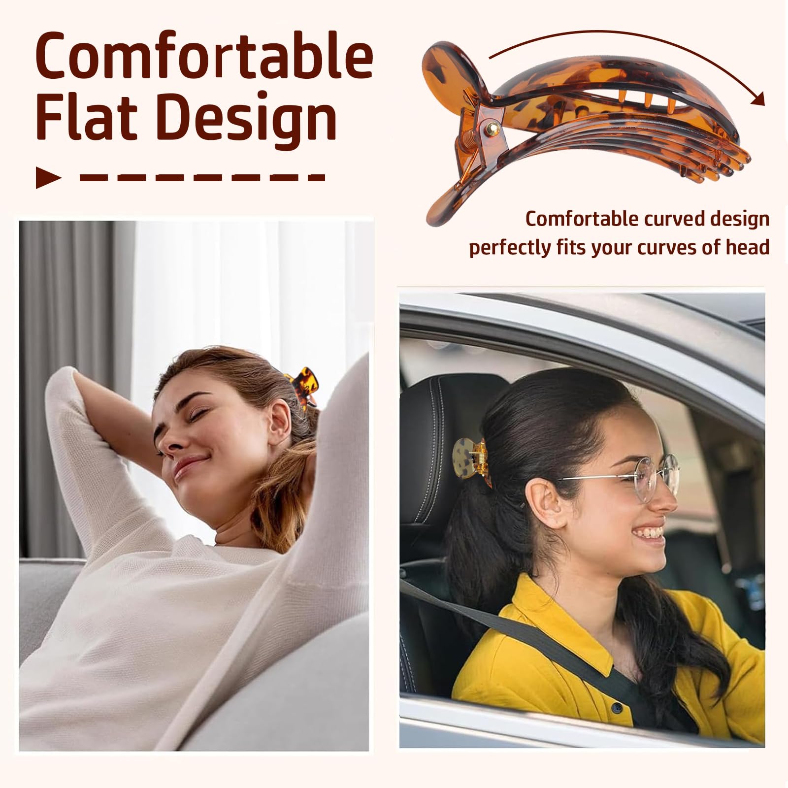 Flat Hair Claw Clips - Image 2