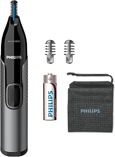 Philips Series 3000 Nose Ear Eyebrow Trimmer NT3650/16 - Showerproof, Protective Guard, No Pulling Guaranteed