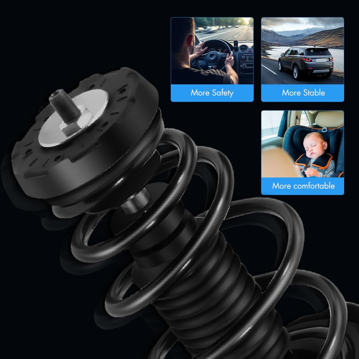 Front/Rear Struts and shocks complete assembly - Compatible with 2010 2011 2012 2013 2014 2015 for Buick LaCrosse(FWD Only) complete strut replace OEM 172528 172529 349136 5647 5662-4pcs