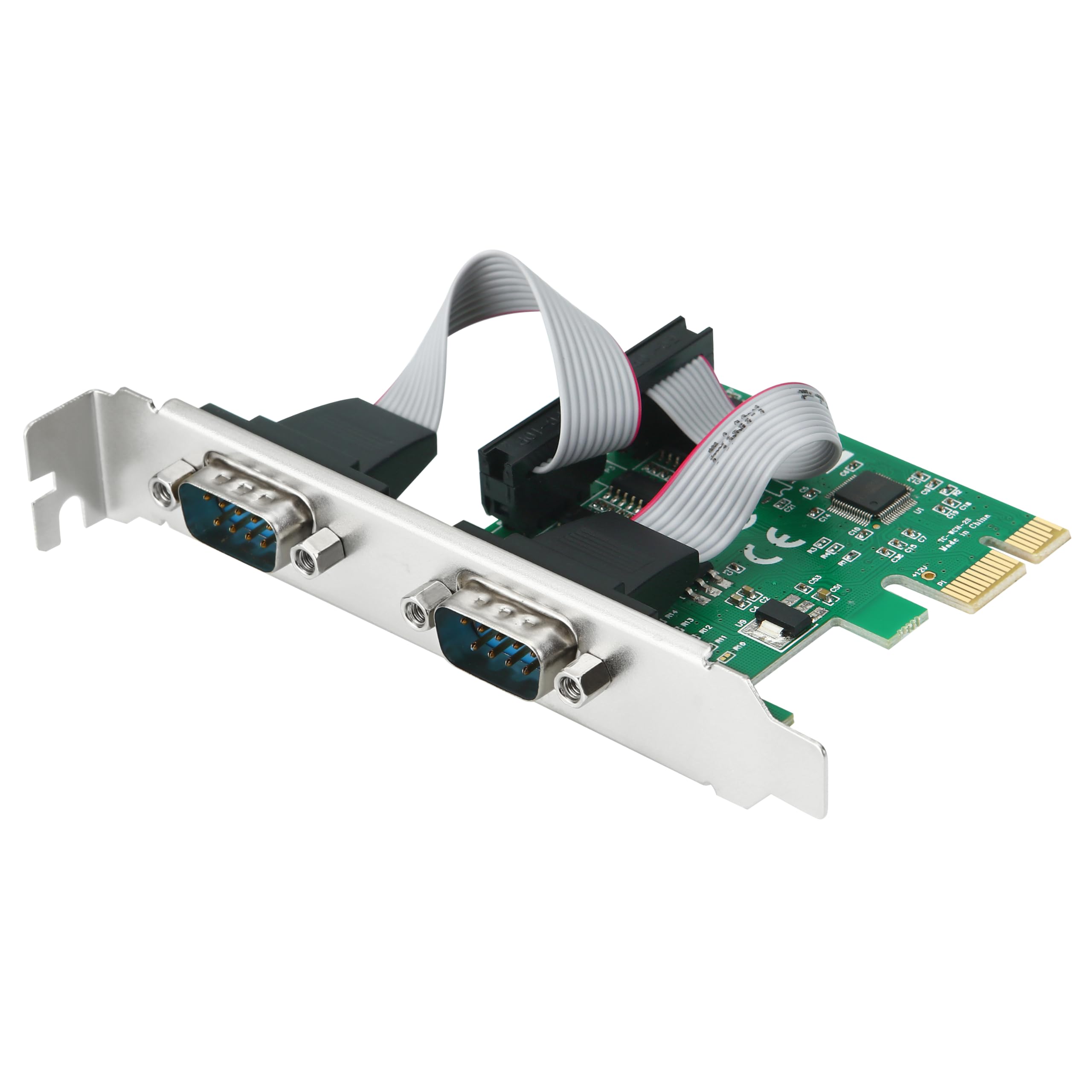 S-TECH PCI Express x1 2 Serial Port (RS232) Card for Desktop | Connect with Devices Like CNC Machines, Barcode scanners-picture-28