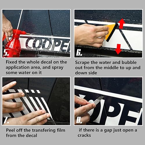 Miniatura 7 de 60CM/23.6" Kiss My S - Adhesivo de vinilo reflectante para ventana Mini Cooper R56 R57 R50 R52 F55 F56 F60 F54 F57 R60 R61 Accesorios