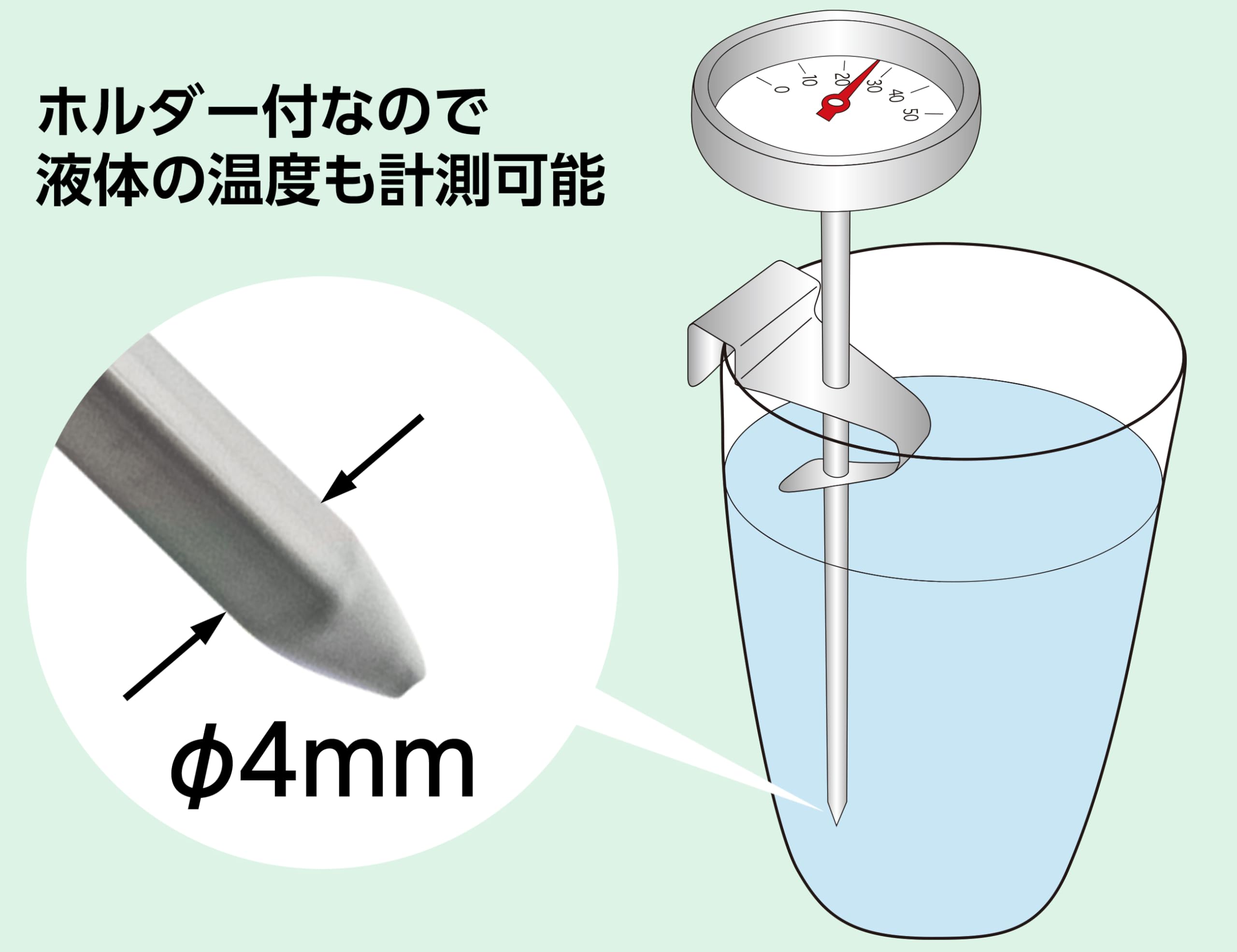 Amazon.co.jp: シンワ測定(Shinwa Sokutei) 温度計 丸T字型 V-1 0～100 