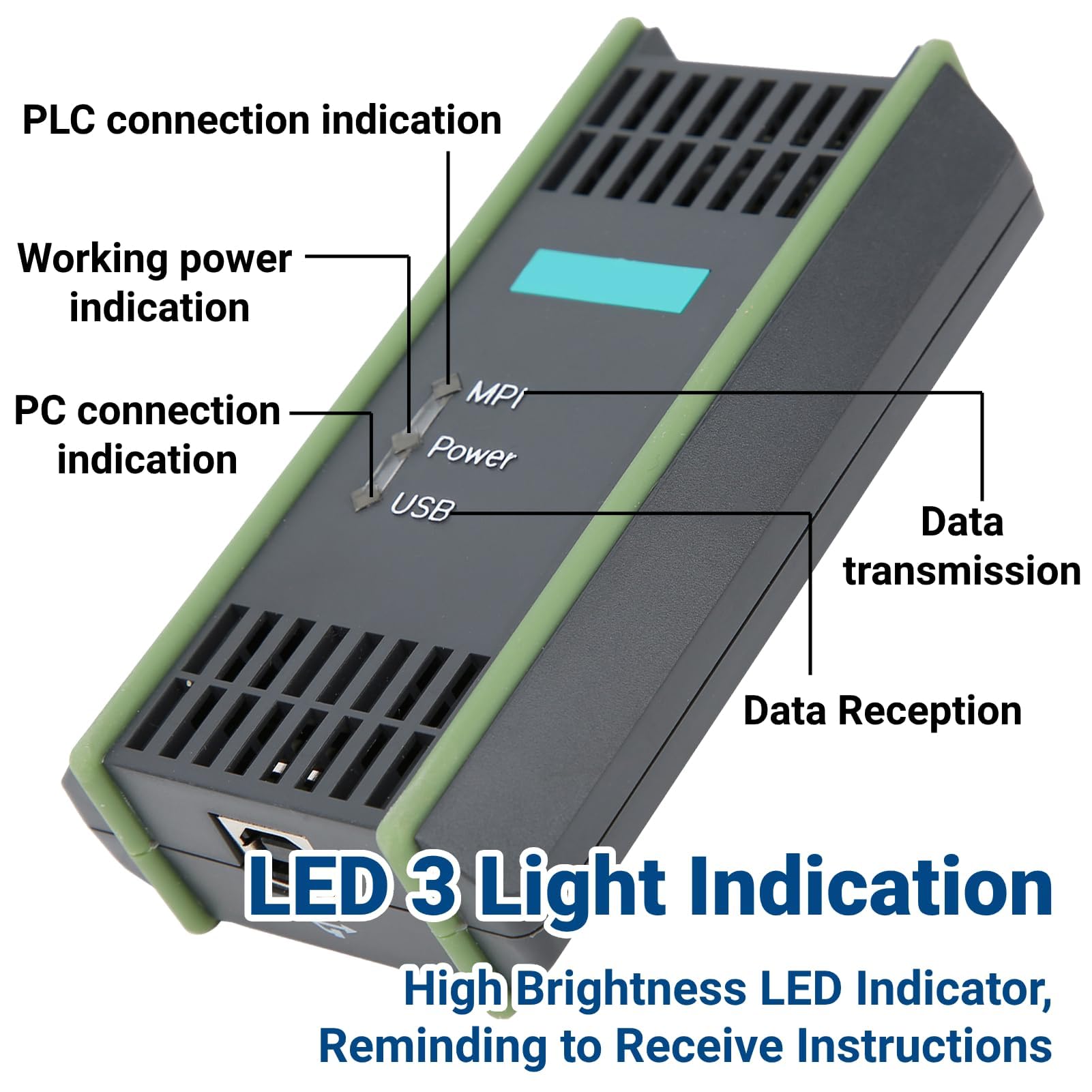 LiebeWH SPS Programmierkabel 6GK1571‑0BA00‑0AA0/USB MPI PLC Programmierkabel PC Adapter für S7‑300