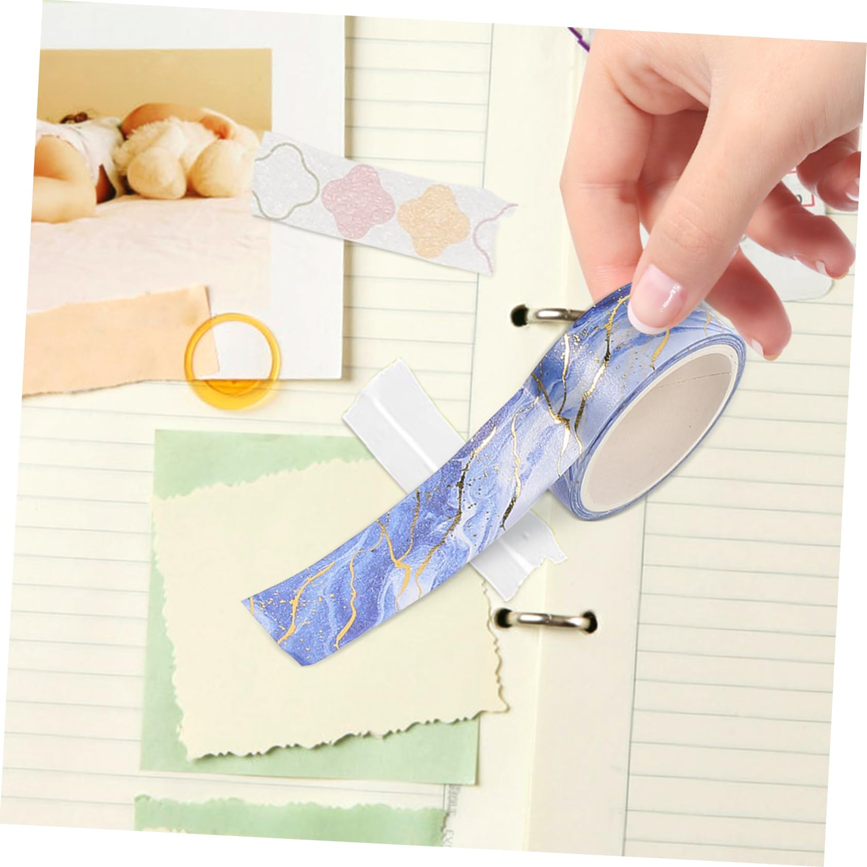 SHINEOFI 56rollos Washi Tape Decorativo Diseño De Mármol Cinta Adhesiva Para Scrapbooking y Manualidades Por Para Proyectos y Decoración De Álbumes