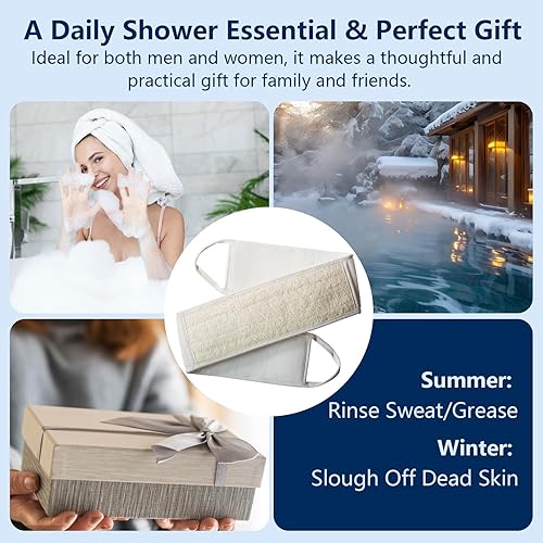 Long Handle Loofah Back Scrubber - Exfoliating Body Washer