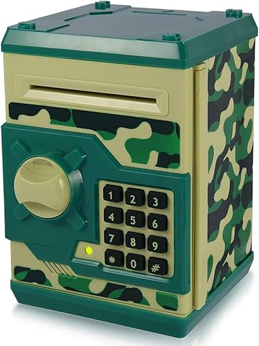 Miniatura 9 de Yoego Cool Robot - Alcancía electrónica con contraseñas, gran juguete de regalo para niños con luces divertidas y efectos de sonido, alimentador de