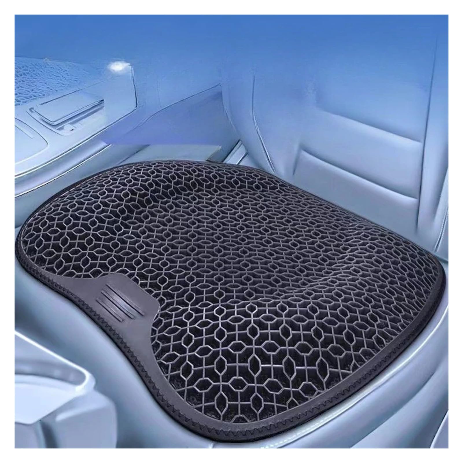 Autositzkissen Atmungsaktives, maschinenwaschbares Polster im Wabendesign, ergonomische Unterstützung, leicht(Gray-new)