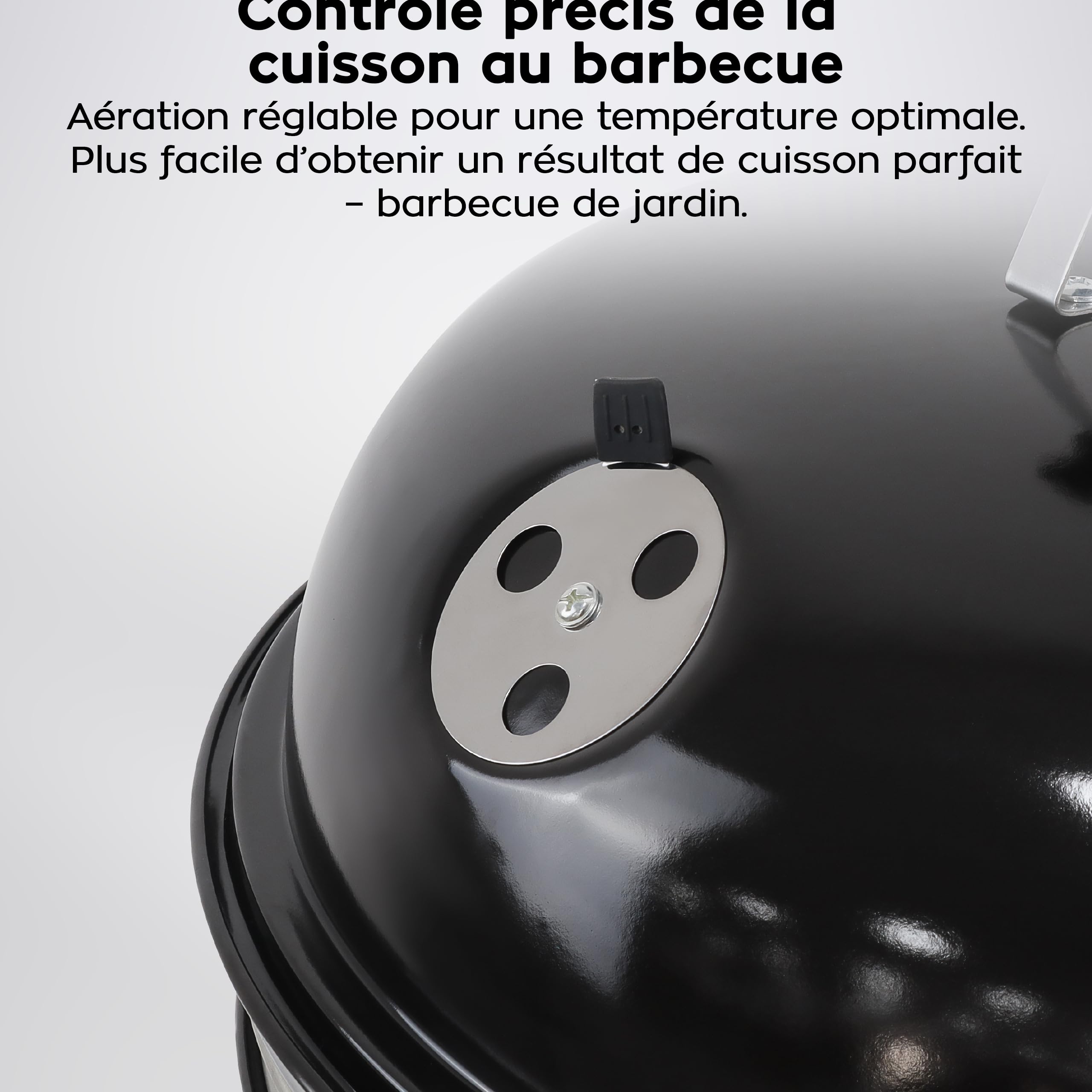 GREGMAN Roast 60 Barbecue Électrique & Charbon 5 kW | Gril Hybride Extérieur avec Couvercle | Thermostat | Ventilation | Moins de Fumée | Facile à Nettoyer | Terrasse Jardin Balcon