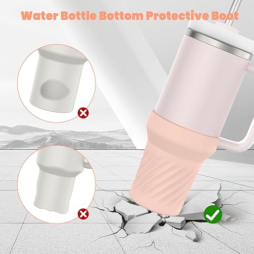 Miniatura 5 de Funda de silicona para botas Stanley Cup, accesorios Quencher H2.0, vaso de 40 onzas Adventure Quencher, vaso de 40 onzas, botella de agua, funda