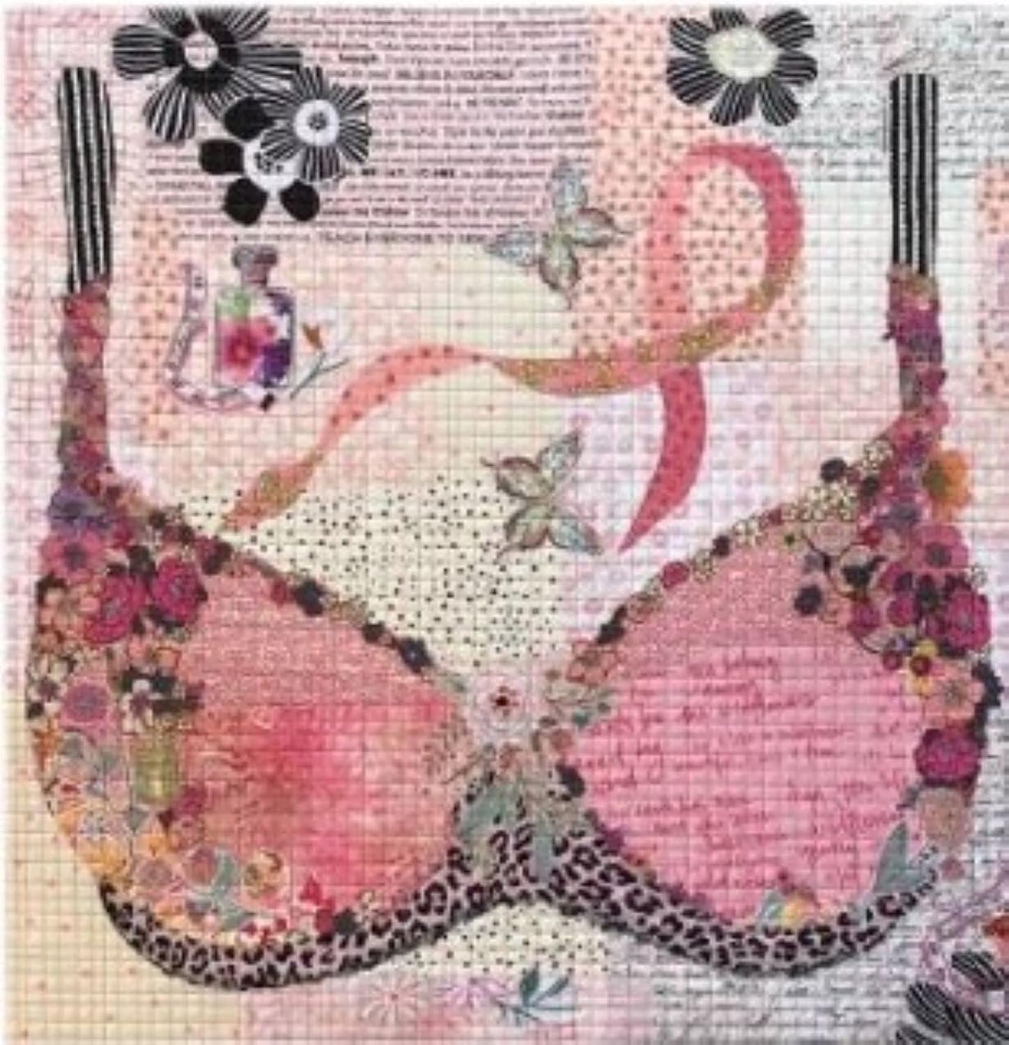 Fiberworks Pretty in Pink Collage Pattern FWLHPRETTYINPINK