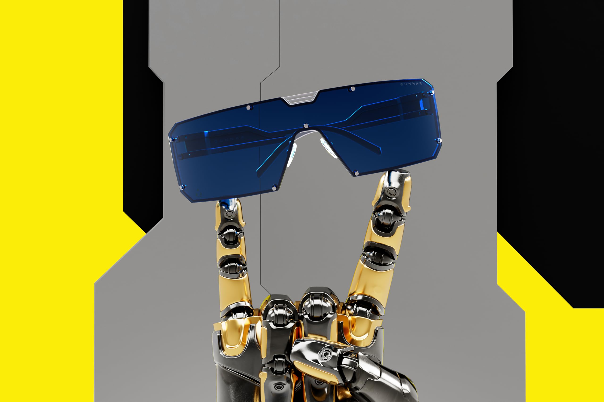 Gunnar x Cyberpunk 2077 Blaulicht-Brille - Dex | Computer-/Gaming-Brille - Cyberpunk 2077 Dex - Blaulichtfilter - Patentierte Technologie
