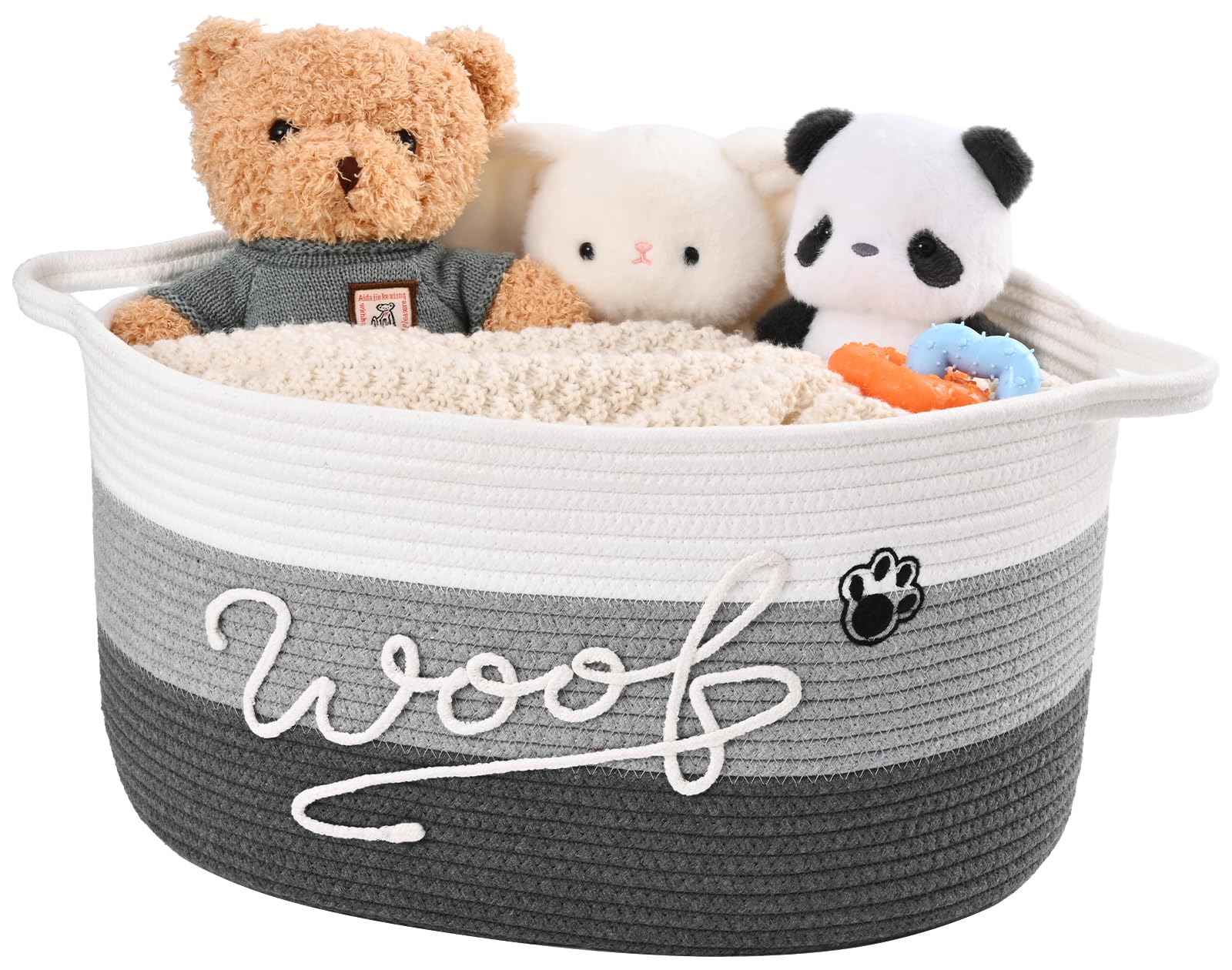 Photo 1 of Degeyoyo "WOOF" Dog Toy Basket with Handles