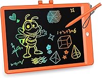 Vista 17 de KOKODI Tableta de escritura LCD, regalos para niños y niñas de 3 años, tableta de dibujo de 10 pulgadas, tablero colorido para garabatear