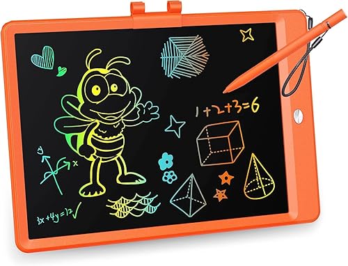 Miniatura 17 de KOKODI Tableta de escritura LCD, regalos para niños y niñas de 3 años, tablero de dibujo de 10 pulgadas, tablero de garabato colorido, tableta de