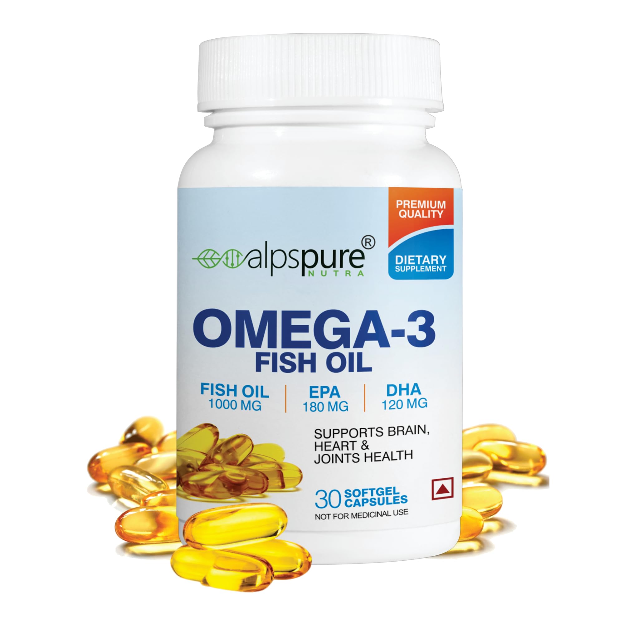 See full amazon price history chart for Alpspure Nutra Omega 3 Fish Oil 1000 Mg Fatty Acid Capsules | 180Mg EPA & 120Mg DHA | Supports Healthy Heart, Joints, Skin, Brain & Eyes | For Men & Women | 30 Softgels | Omega3 fatty acids Alpspure Nutra Omega 3 Fish Oil 1000 Mg Fatty Acid Capsules | 180Mg EPA & 120Mg DHA | Supports Healthy Heart, Joints, Skin, Brain & Eyes | For Men & Women | 30 Softgels | Omega3 fatty acids (B0BVM6B4QJ) Amazon Price History, Amazon Price Tracker