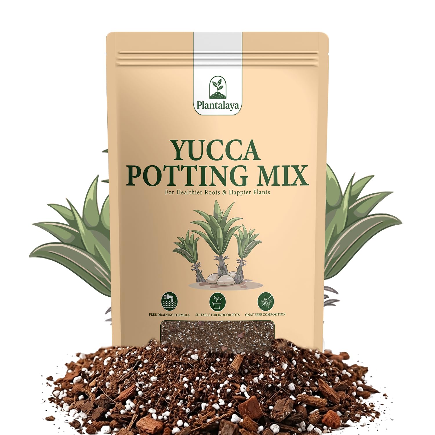 Yucca Plant Soil - Potting Mix Specifically for Yucca & Dracaena Houseplants (5 Litres)