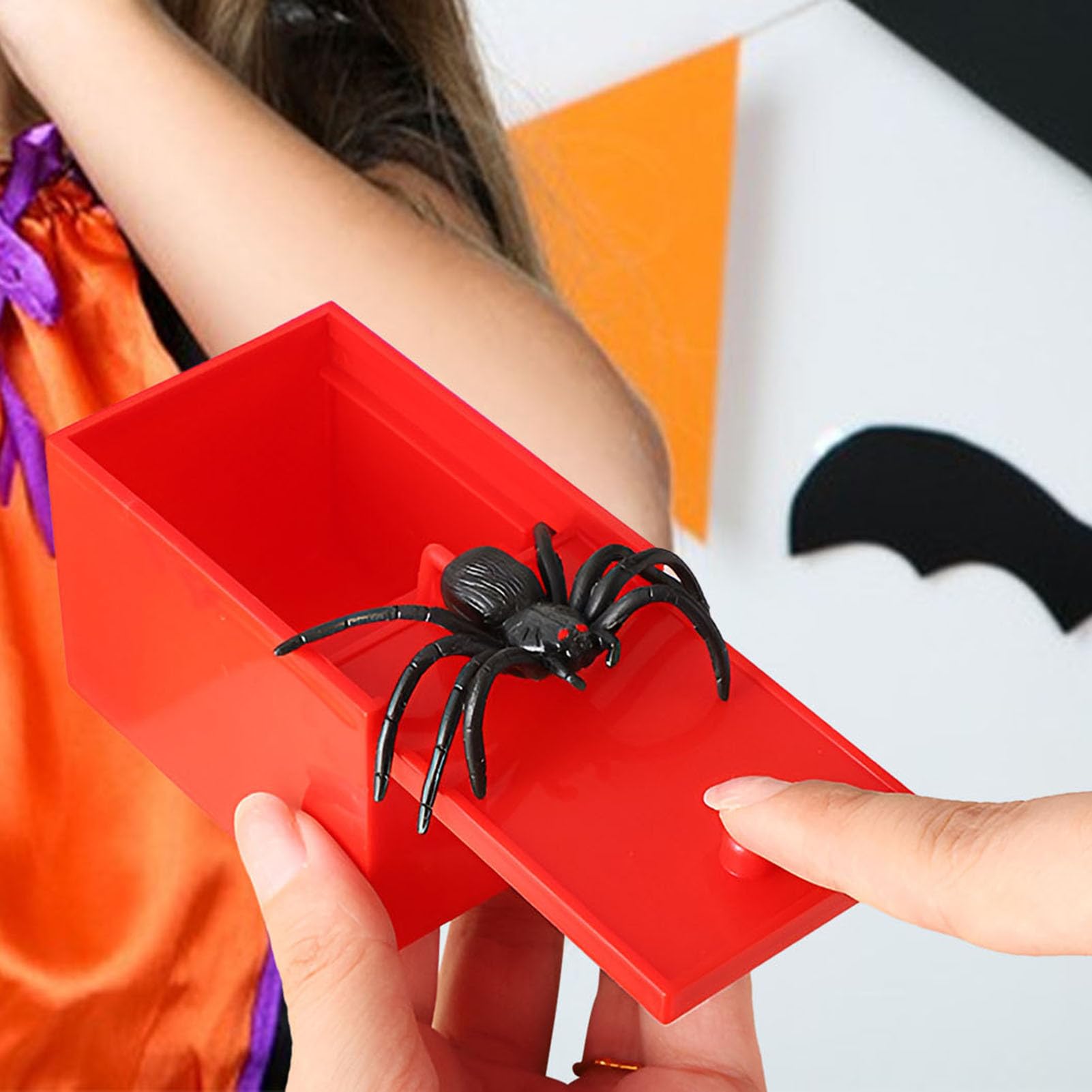 Halloween Spinnen-Schreckbox Lustiges Party-Streiche-Spielzeug | Trickreiche Spielzeuge Halloween-Streich-Spinnenbox Für Mädchen Kinder Aprilscherz Party Halloween Geburtstag Gruselig