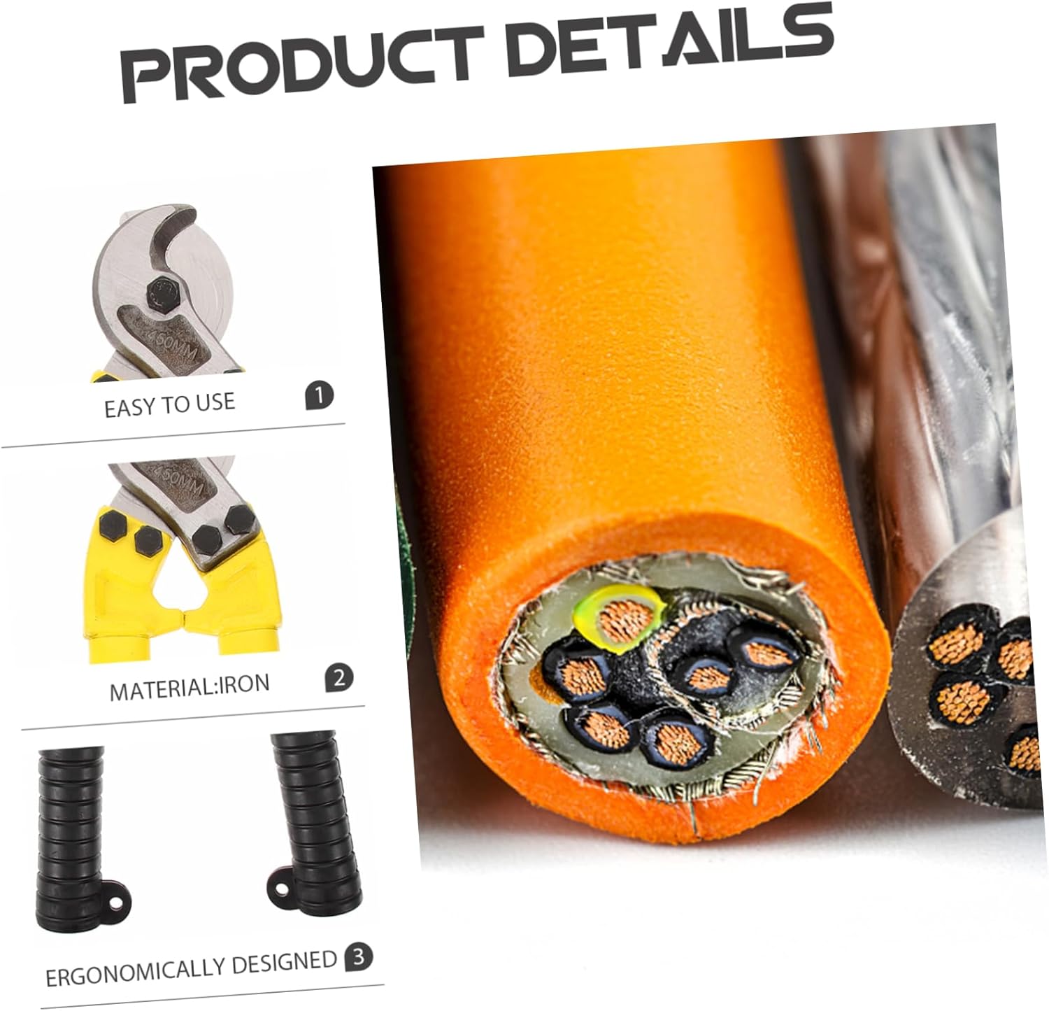 Cable Cutters for Deck Stair Heavy Duty Professional Grade Electrician Tools Wire Rope Cutting Tool