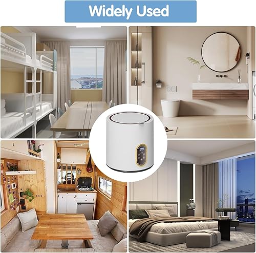 Miniatura 5 de Lavadora portátil de 6L, 24 W, capacidad de 2.2 lbs, lavadora pequeña automática para lavar ropa interior, ropa de bebé, calcetines, artículos