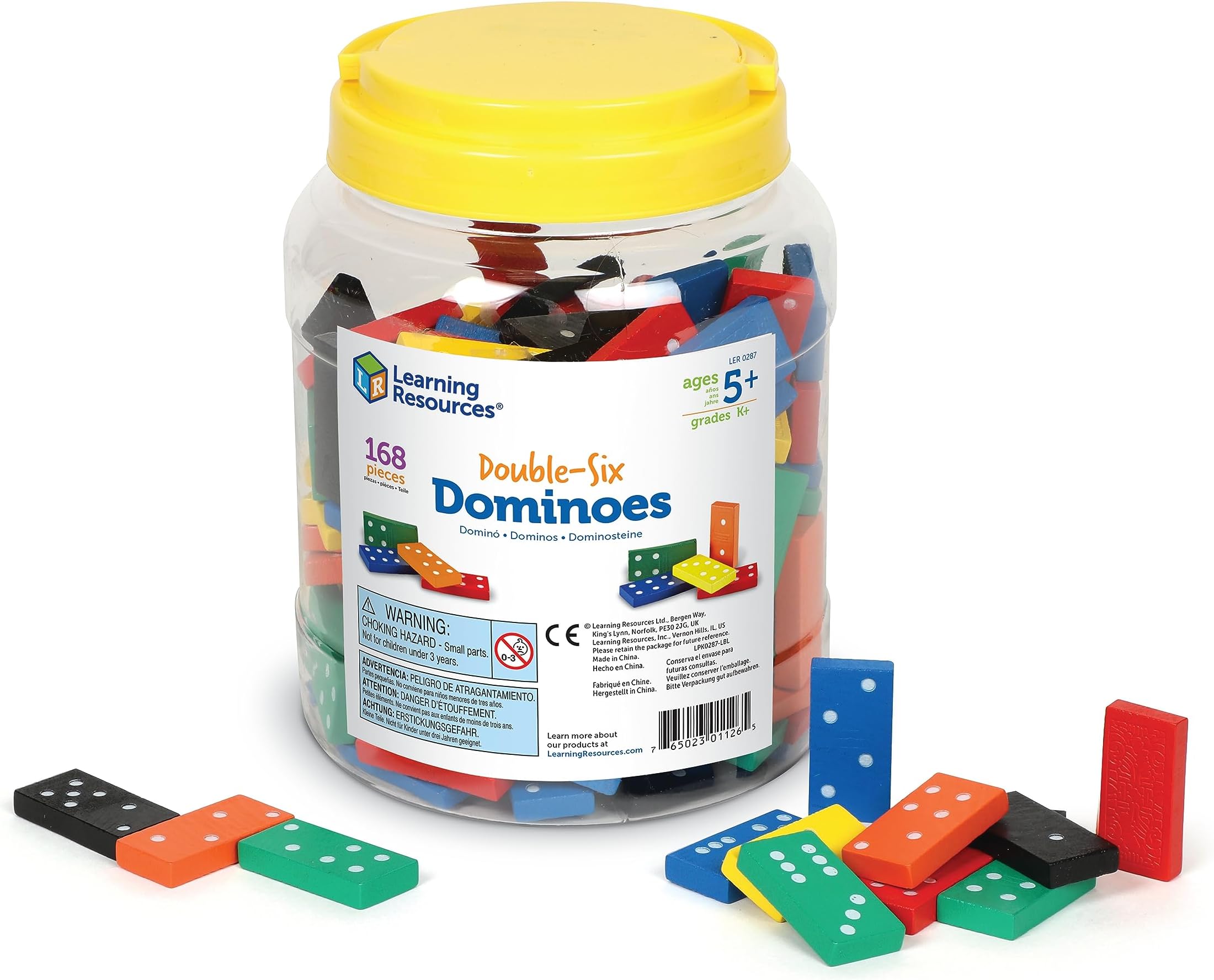 Double-Six Dominoes - Classroom Must Haves, Math Teaching Tools, Dominoes for Kids, Math Learning Games