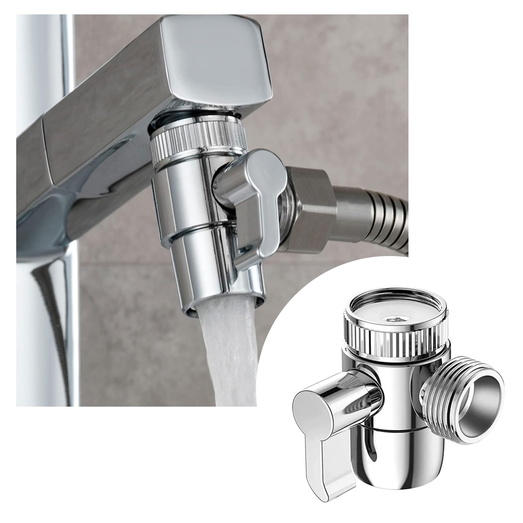 3-drożny zawór przełączający, 3-drożny adapter do kranów M22 M24 G1/2