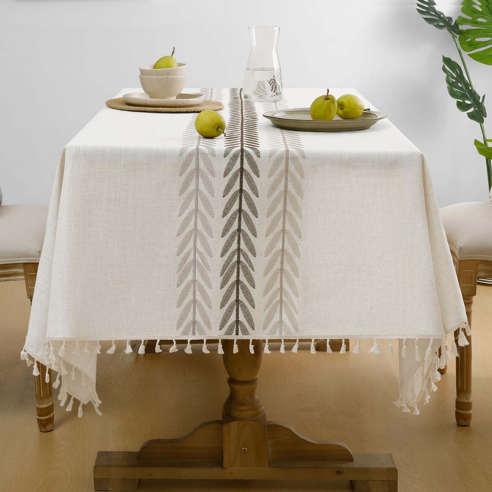 Softalker Linen Tablecloth - 55x70 Inch -12