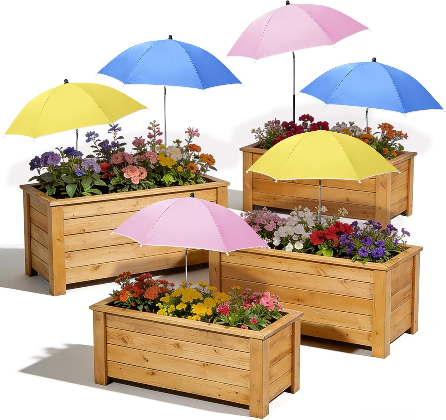 Plant Umbrellas for Outdoor Plants, Garden Umbrella Shade for Potted Plants and Garden Beds, Provide Shade to ‌Defend Plants From Blazing Sun