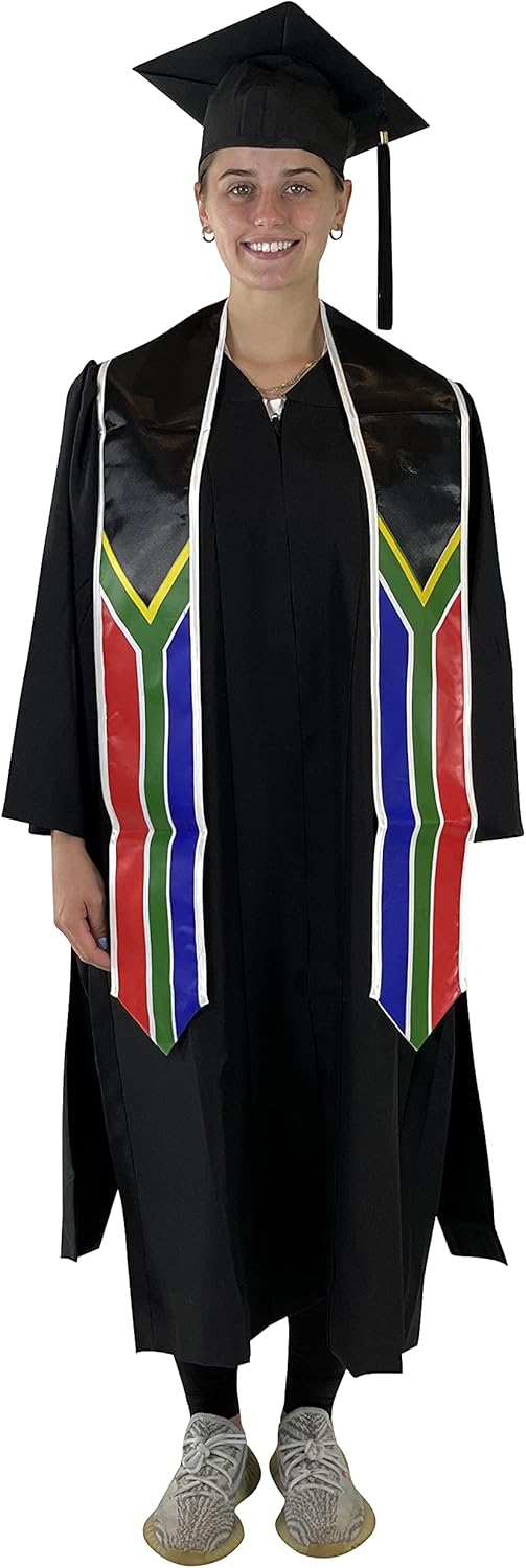 Cappe Diem International Flag Stole Graduation Day Unisex Adult Academic Commencements Countries Sash 72"
