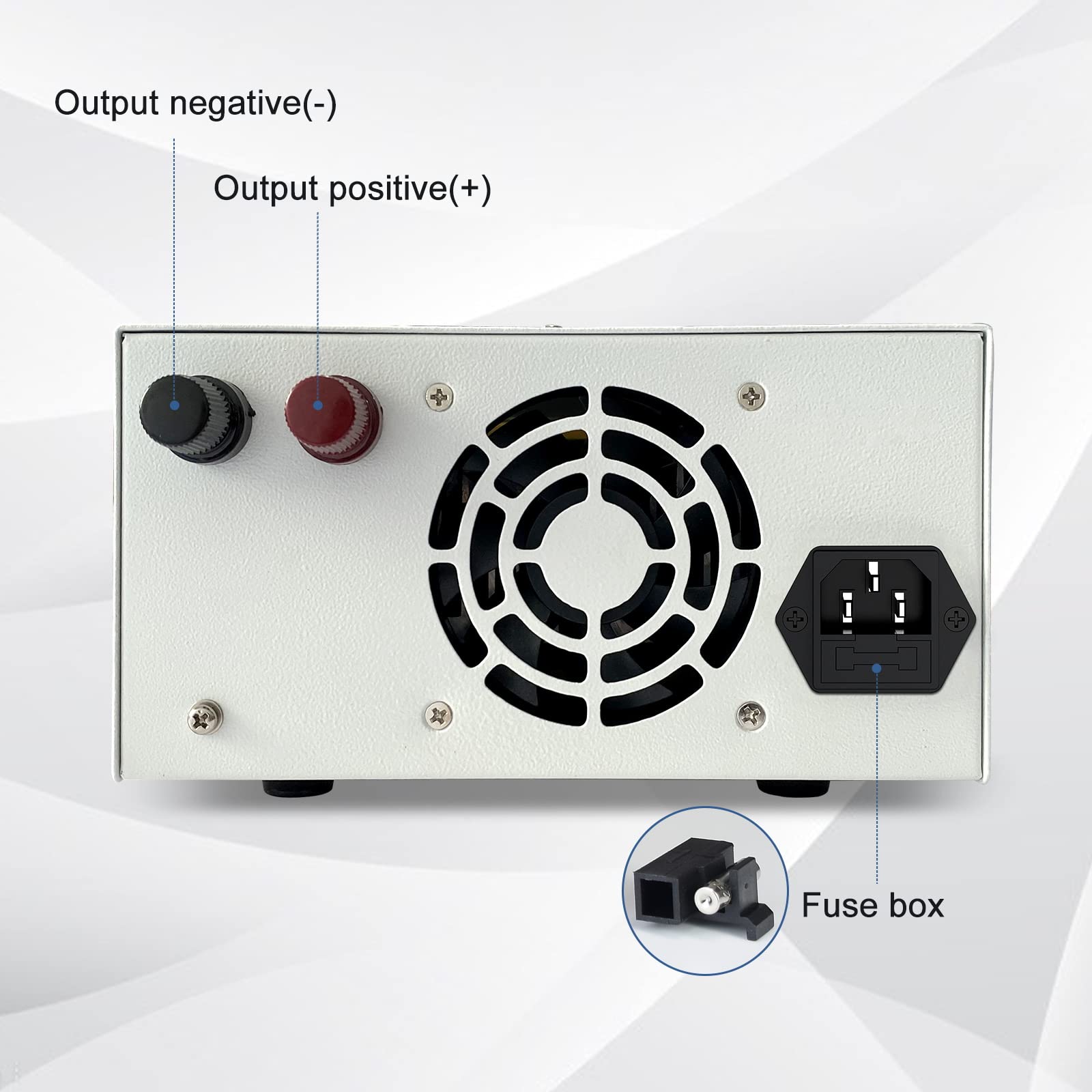 DC-Schaltnetzteil 0-100V/0-10A, Variable geregelte Stromversorgung, Labornetzteil mit Output-Taste, 4-stellige LED-Digitalanzeige mit hoher Präzision, Encodereinstellung