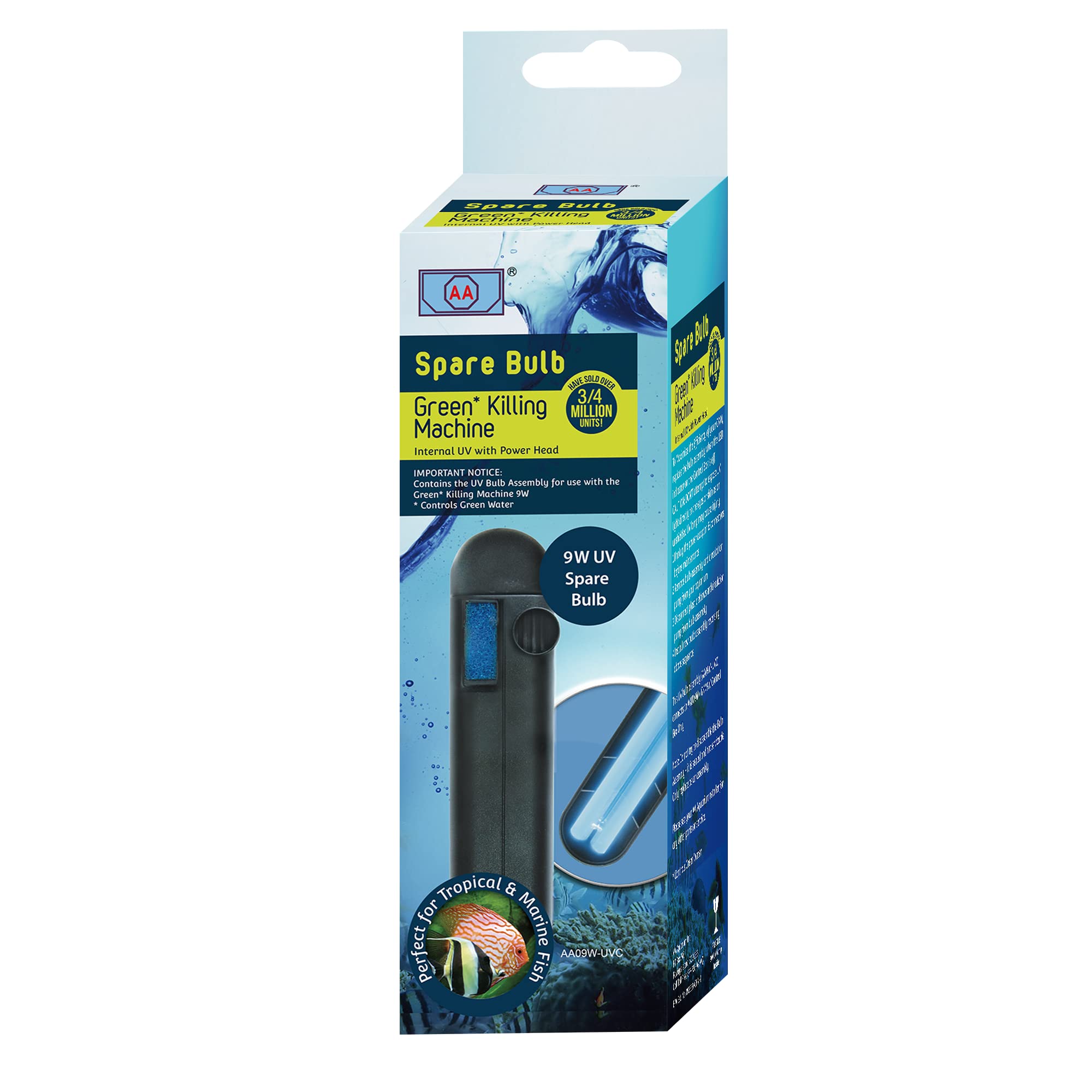 aa gkm9w internal uv spare bulb