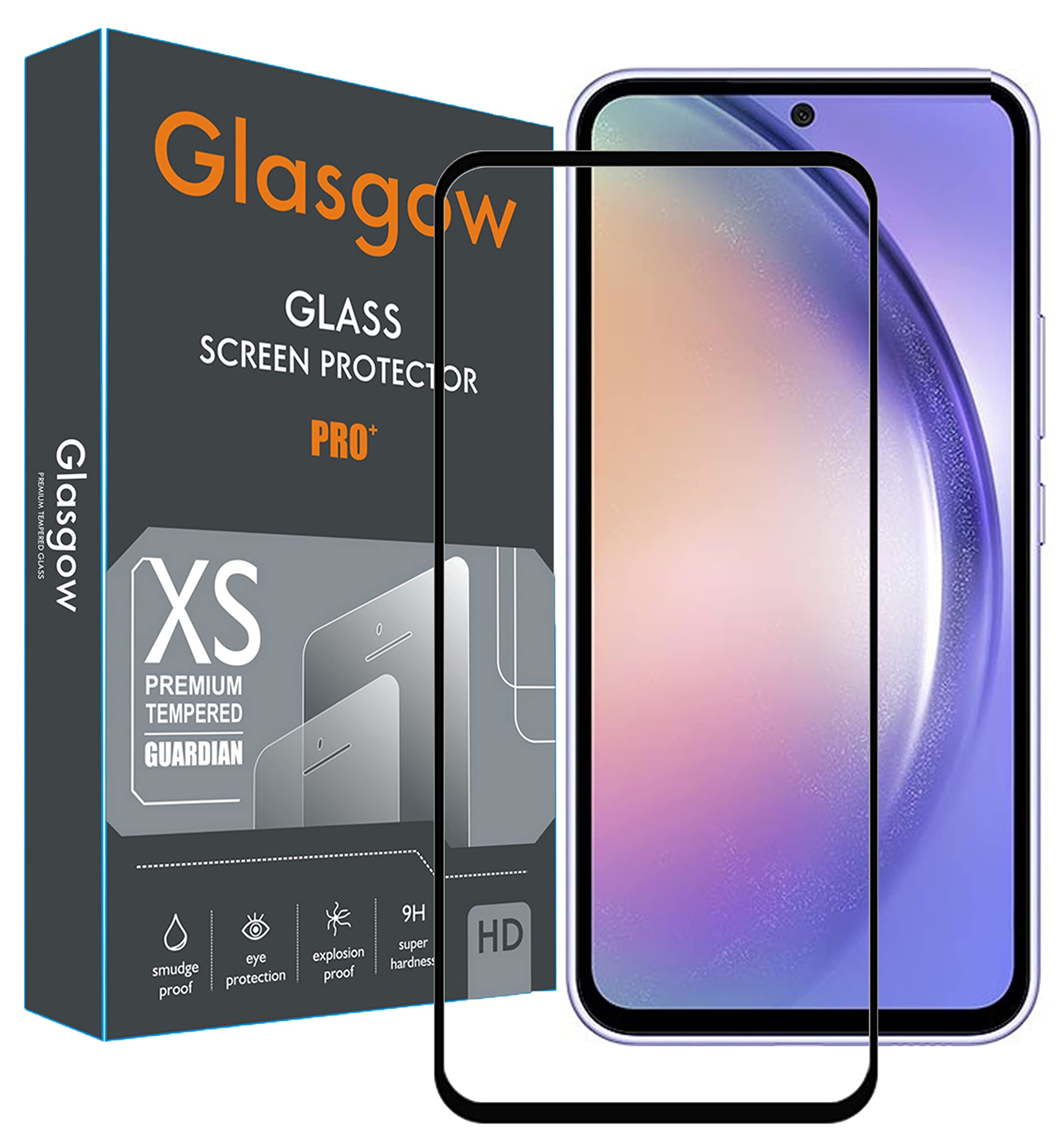Glasgow Full Protection Tempered Glass for [ Oppo A58 4G ] Top Notch Edge to Edge Full Screen Coverage [Anti-Scratch] [Gorilla] [Free Cleaning Kit Included] - Black (B0CGZPR2Q7) Amazon Price History, Amazon Price Tracker