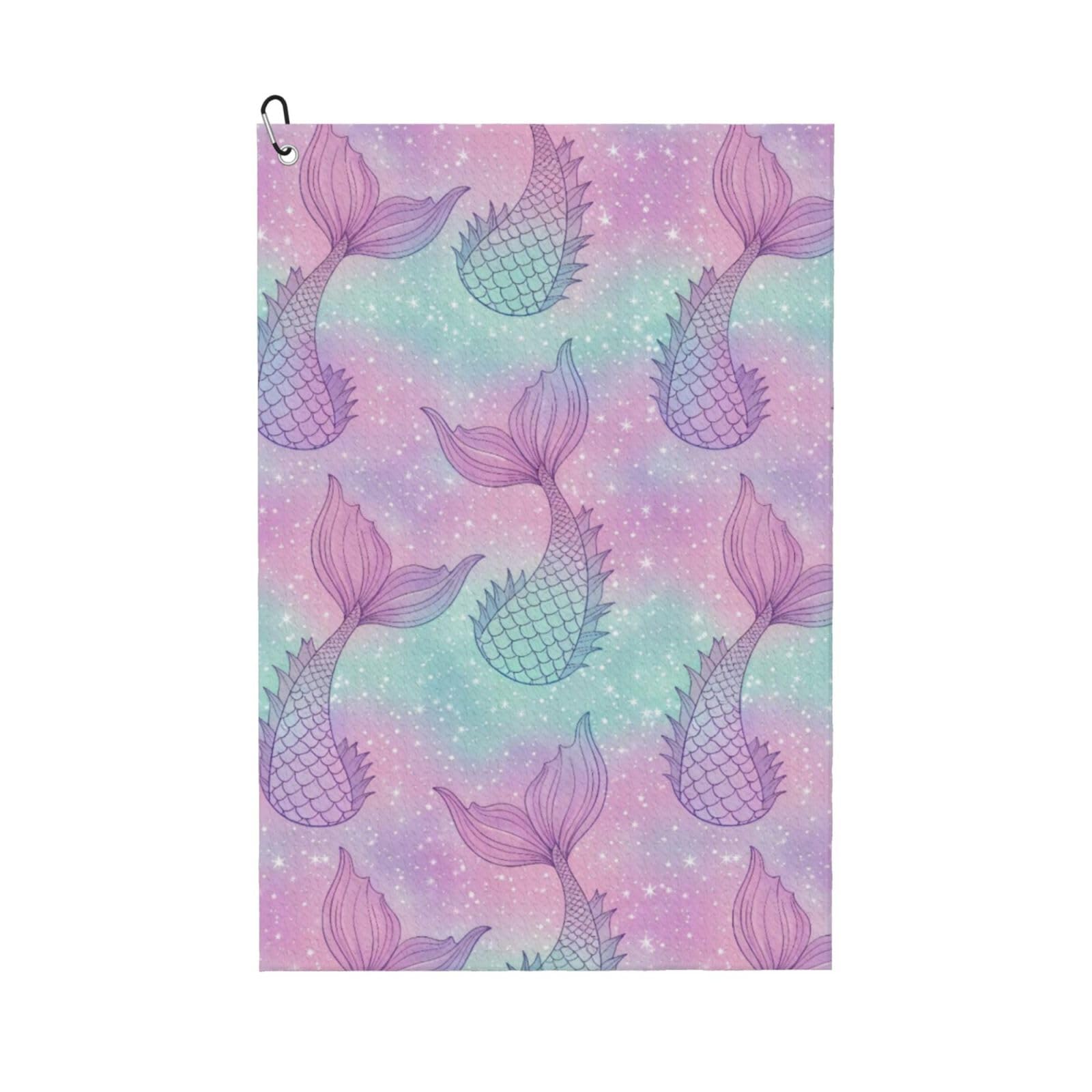 BSDFGSDD Gliter Mermaid Tail Golf Towel 24 x 16 inches