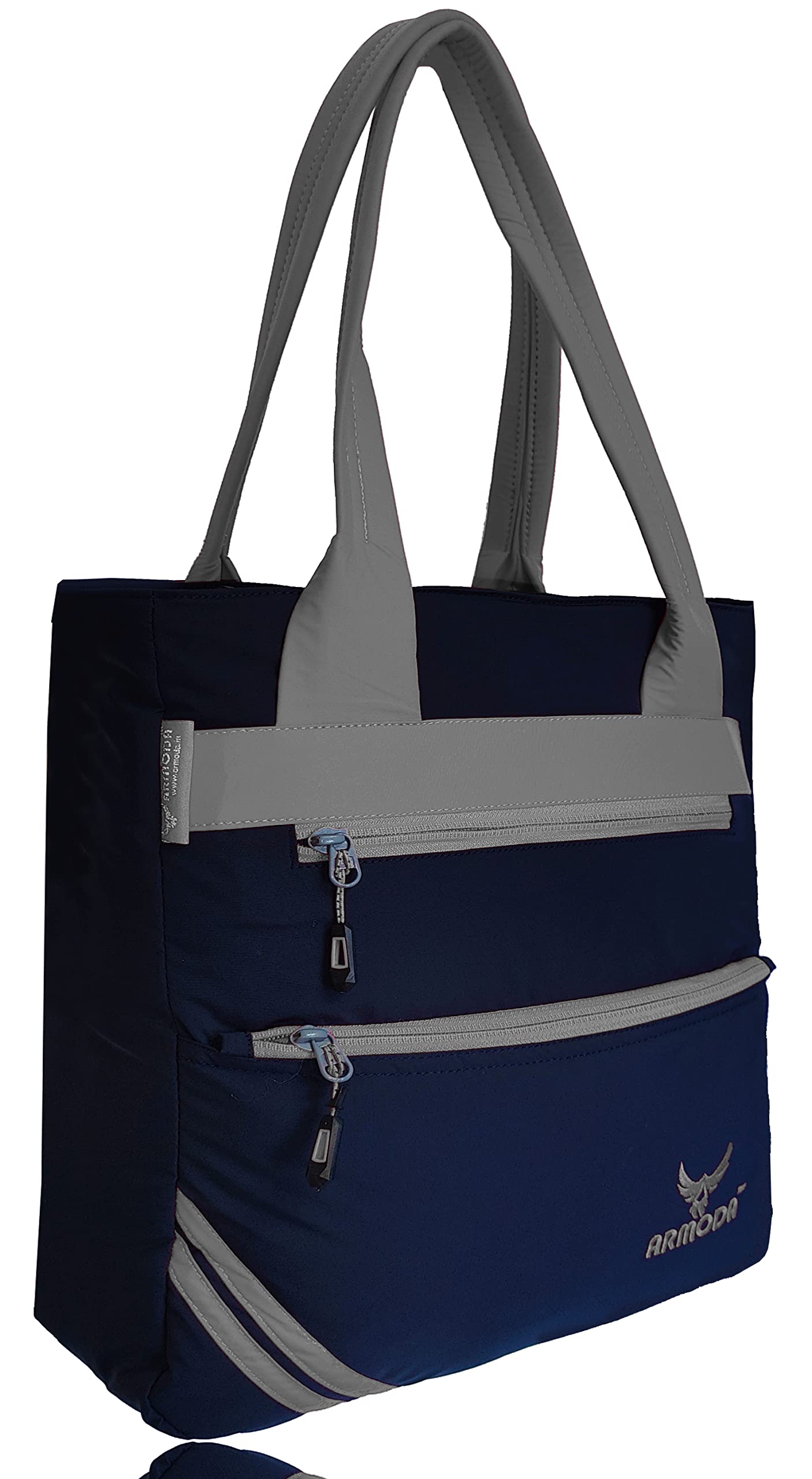ARMODA DOUBLE STRIP TOTE BAG (Blue Grey) (B0BQC8K4CP) Amazon Price History, Amazon Price Tracker