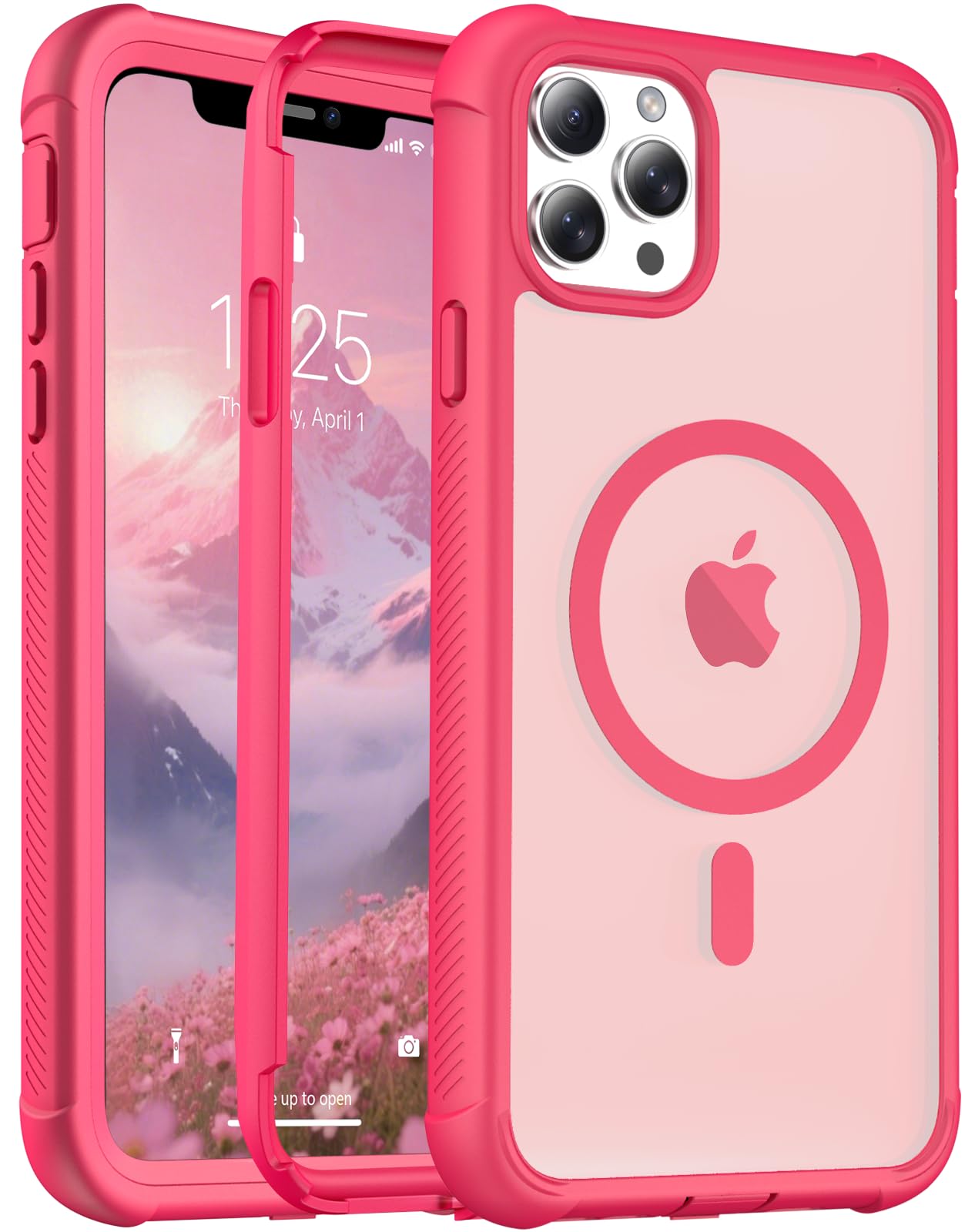jaroco Magnetic for iPhone 11 Pro Max Case Heavy Duty Protection Rose