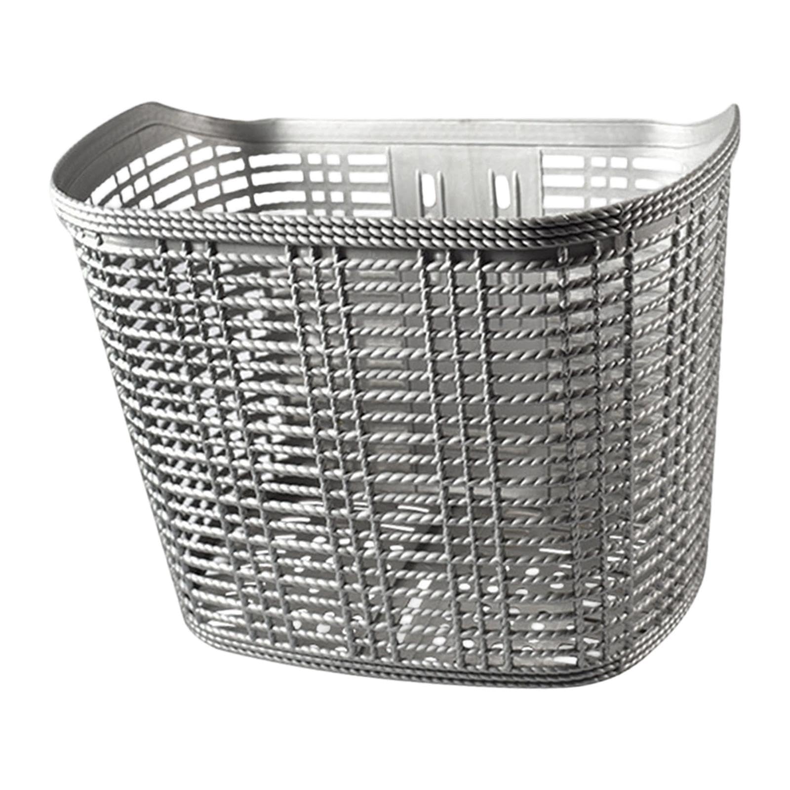 Amagogo Bike Basket Front Dogs Carrier Versatile Women Men Carrying Storage Basket Luggage Storage Organizer for Cycling Sports, L Gray