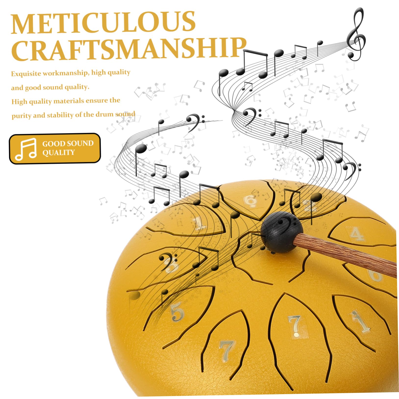 ibasenice De Lengüeta De Acero De Lengüetas Creativo Tonos Instrumento De Percusión Para Yoga Terapias Musicales