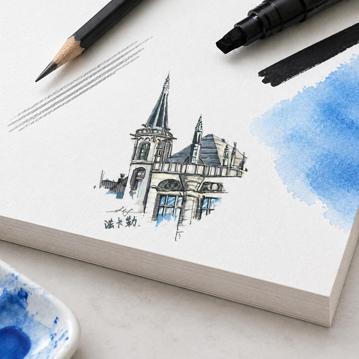 Papel Dibujo Artístico, (50 hojas) 250g extra grueso
