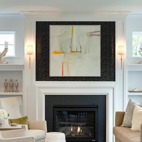 Miniatura 4 de Paquete de 33 paneles de pared 3D para decoración de pared interior, paneles de pared texturizados de acento negro de 12 x 12 pulgadas, paneles de