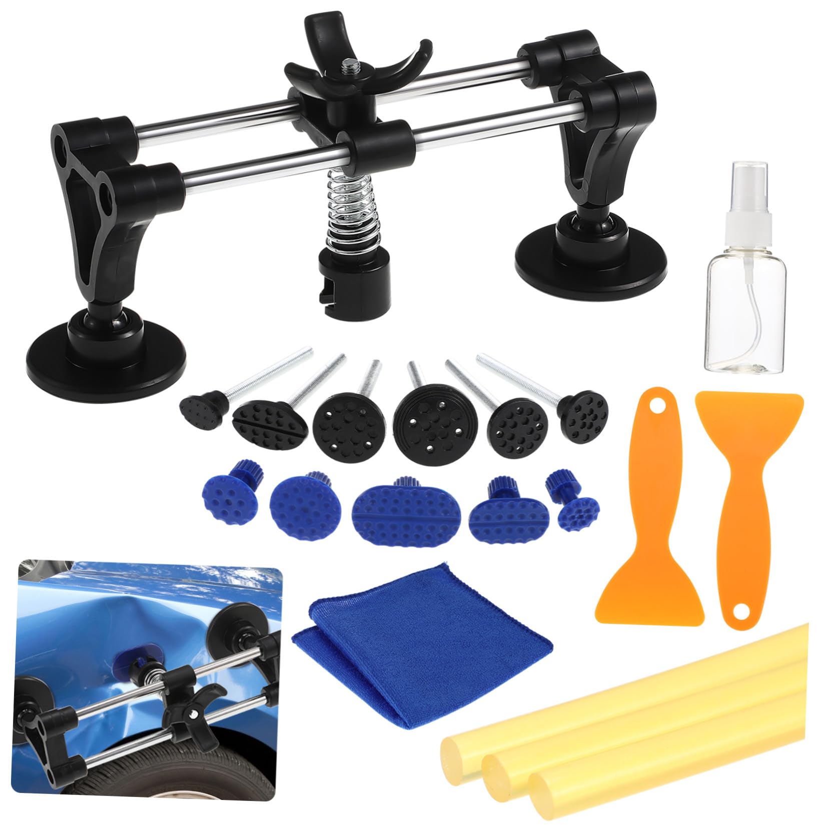 Kit de débosselage automobile en acier pour réparation de carrosserie et réfrigérateur